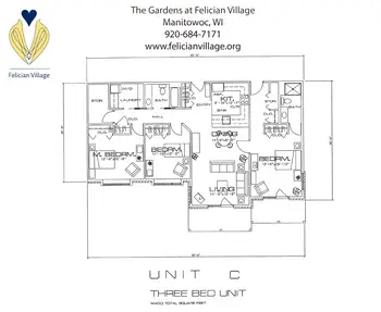 Floorplan of Felician Village, Assisted Living, Nursing Home, Independent Living, CCRC, Manitowoc, WI 3