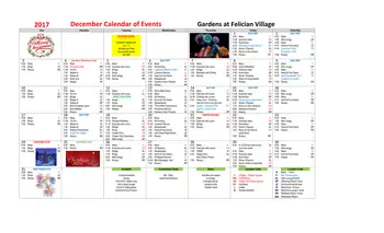 Activity Calendar of Felician Village, Assisted Living, Nursing Home, Independent Living, CCRC, Manitowoc, WI 6
