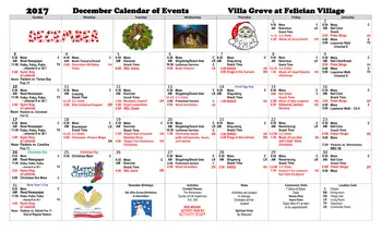 Activity Calendar of Felician Village, Assisted Living, Nursing Home, Independent Living, CCRC, Manitowoc, WI 7