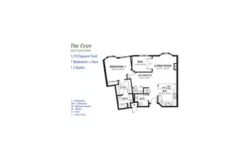 Floorplan of Shorehaven Living, Assisted Living, Nursing Home, Independent Living, CCRC, Oconomowoc, WI 9