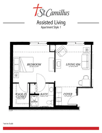 Floorplan of St. Camillus, Assisted Living, Nursing Home, Independent Living, CCRC, Wauwatosa, WI 1