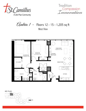 Floorplan of St. Camillus, Assisted Living, Nursing Home, Independent Living, CCRC, Wauwatosa, WI 11