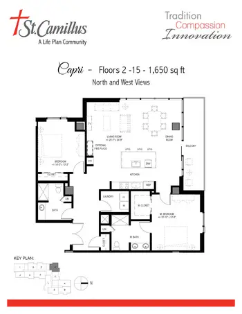 Floorplan of St. Camillus, Assisted Living, Nursing Home, Independent Living, CCRC, Wauwatosa, WI 14