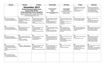Activity Calendar of Skaalen Retirement Services, Assisted Living, Nursing Home, Independent Living, CCRC, Stoughton, WI 1