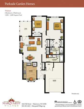 Floorplan of Marquardt Village, Assisted Living, Nursing Home, Independent Living, CCRC, Watertown, WI 4