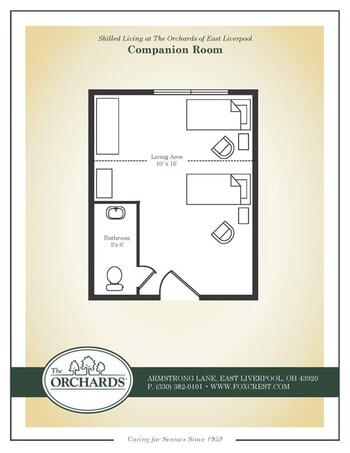 Floorplan of The Orchards, Assisted Living, Nursing Home, Independent Living, CCRC, Chester, WV 1