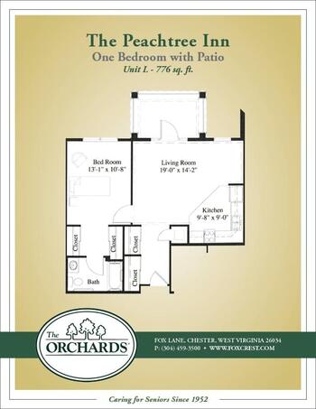 Floorplan of The Orchards, Assisted Living, Nursing Home, Independent Living, CCRC, Chester, WV 10