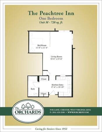 Floorplan of The Orchards, Assisted Living, Nursing Home, Independent Living, CCRC, Chester, WV 11