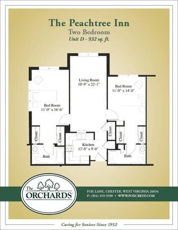 Floorplan of The Orchards, Assisted Living, Nursing Home, Independent Living, CCRC, Chester, WV 3