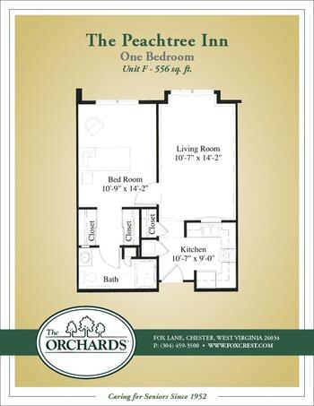 Floorplan of The Orchards, Assisted Living, Nursing Home, Independent Living, CCRC, Chester, WV 5