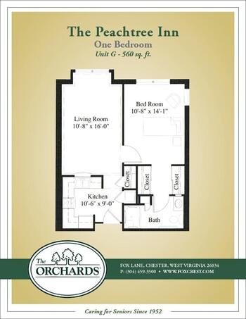 Floorplan of The Orchards, Assisted Living, Nursing Home, Independent Living, CCRC, Chester, WV 6