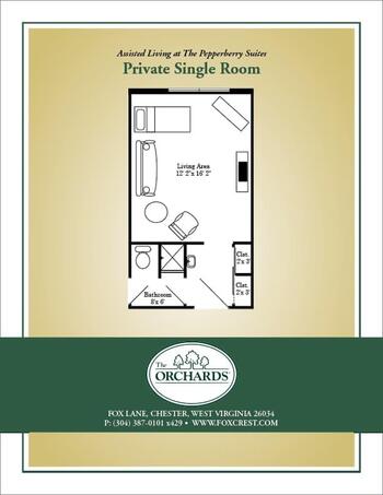 Floorplan of The Orchards, Assisted Living, Nursing Home, Independent Living, CCRC, Chester, WV 12