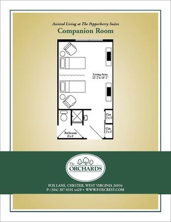 Floorplan of The Orchards, Assisted Living, Nursing Home, Independent Living, CCRC, Chester, WV 13