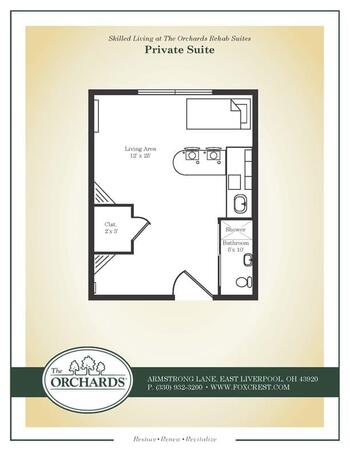 Floorplan of The Orchards, Assisted Living, Nursing Home, Independent Living, CCRC, Chester, WV 15