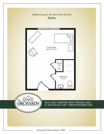 Floorplan of The Orchards, Assisted Living, Nursing Home, Independent Living, CCRC, Chester, WV 19