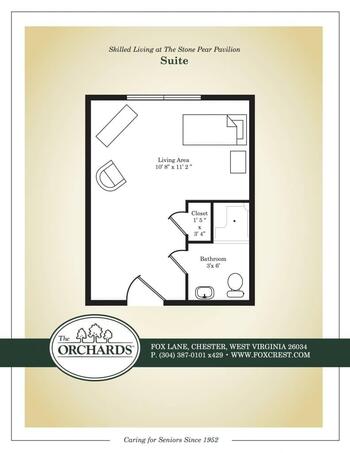 Floorplan of The Orchards, Assisted Living, Nursing Home, Independent Living, CCRC, Chester, WV 18