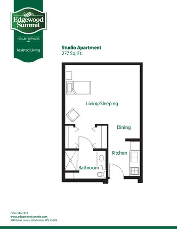 Floorplan of Edgewood Summit, Assisted Living, Nursing Home, Independent Living, CCRC, Charleston, WV 3