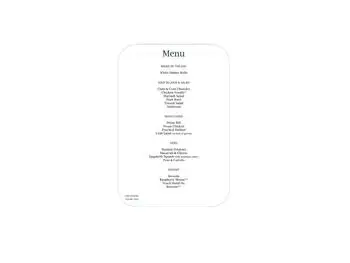 Dining menu of Edgewood Summit, Assisted Living, Nursing Home, Independent Living, CCRC, Charleston, WV 6