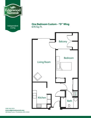Floorplan of Edgewood Summit, Assisted Living, Nursing Home, Independent Living, CCRC, Charleston, WV 11