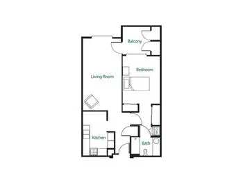 Floorplan of Edgewood Summit, Assisted Living, Nursing Home, Independent Living, CCRC, Charleston, WV 8