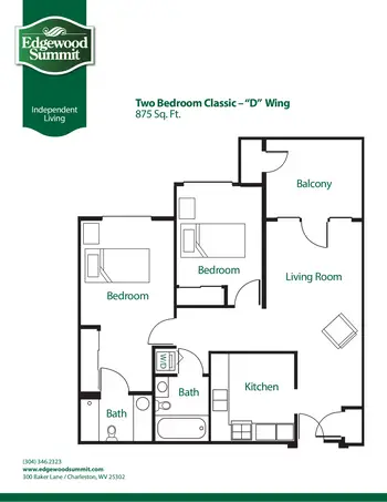 Floorplan of Edgewood Summit, Assisted Living, Nursing Home, Independent Living, CCRC, Charleston, WV 19