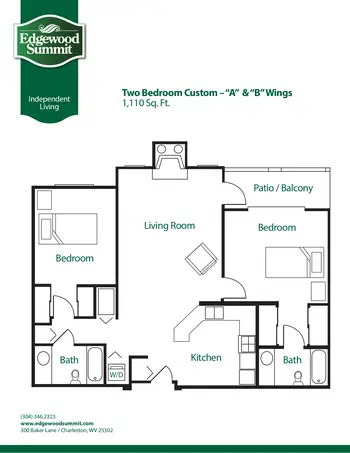 Floorplan of Edgewood Summit, Assisted Living, Nursing Home, Independent Living, CCRC, Charleston, WV 20