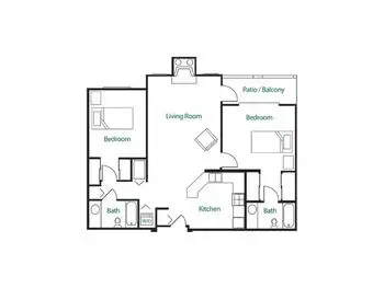 Floorplan of Edgewood Summit, Assisted Living, Nursing Home, Independent Living, CCRC, Charleston, WV 18