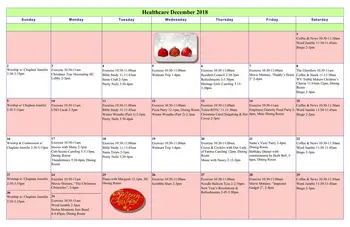 Activity Calendar of Woodlands Retirement Community, Assisted Living, Nursing Home, Independent Living, CCRC, Huntington, WV 2