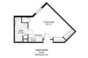 Floorplan of Woodlands Retirement Community, Assisted Living, Nursing Home, Independent Living, CCRC, Huntington, WV 3