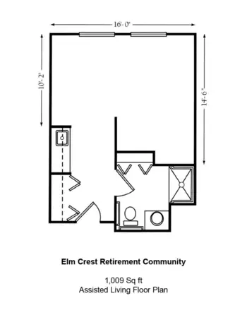 Floorplan of Elm Crest, Assisted Living, Nursing Home, Independent Living, CCRC, Harlan, IA 1