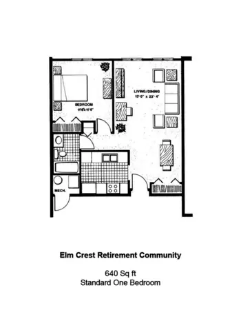 Floorplan of Elm Crest, Assisted Living, Nursing Home, Independent Living, CCRC, Harlan, IA 3