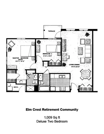 Floorplan of Elm Crest, Assisted Living, Nursing Home, Independent Living, CCRC, Harlan, IA 4