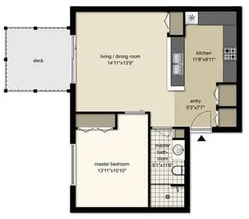 Floorplan of Tudor Oaks, Assisted Living, Nursing Home, Independent Living, CCRC, Muskego, WI 11