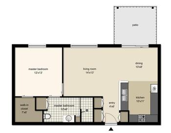 Floorplan of Tudor Oaks, Assisted Living, Nursing Home, Independent Living, CCRC, Muskego, WI 12