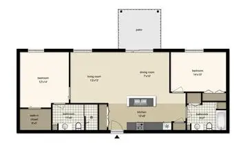 Floorplan of Tudor Oaks, Assisted Living, Nursing Home, Independent Living, CCRC, Muskego, WI 14