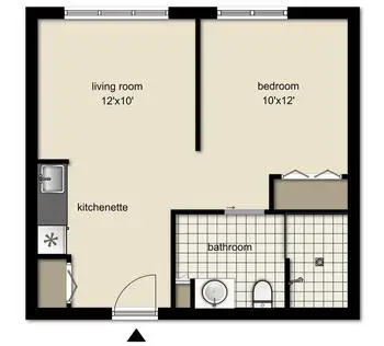 Floorplan of Tudor Oaks, Assisted Living, Nursing Home, Independent Living, CCRC, Muskego, WI 16