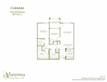 Floorplan of Varenna at Fountaingrove, Assisted Living, Nursing Home, Independent Living, CCRC, Santa Rosa, CA 7