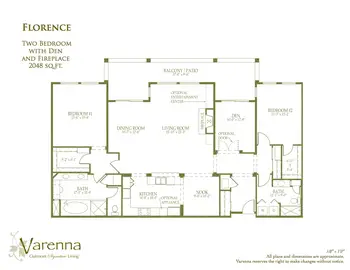 Floorplan of Varenna at Fountaingrove, Assisted Living, Nursing Home, Independent Living, CCRC, Santa Rosa, CA 10