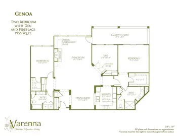 Floorplan of Varenna at Fountaingrove, Assisted Living, Nursing Home, Independent Living, CCRC, Santa Rosa, CA 11