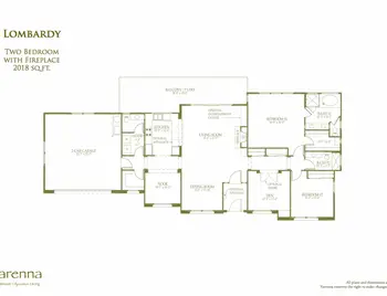 Floorplan of Varenna at Fountaingrove, Assisted Living, Nursing Home, Independent Living, CCRC, Santa Rosa, CA 20