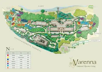Campus Map of Varenna at Fountaingrove, Assisted Living, Nursing Home, Independent Living, CCRC, Santa Rosa, CA 1