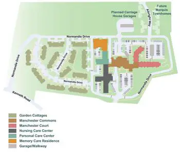 Campus Map of Normandie Ridge, Assisted Living, Nursing Home, Independent Living, CCRC, York, PA 6