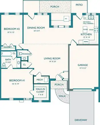 Floorplan of Normandie Ridge, Assisted Living, Nursing Home, Independent Living, CCRC, York, PA 14