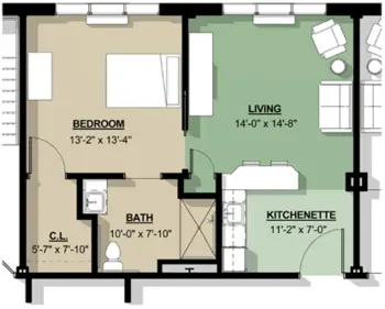 Floorplan of Normandie Ridge, Assisted Living, Nursing Home, Independent Living, CCRC, York, PA 1