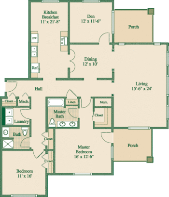 Floorplan of Normandie Ridge, Assisted Living, Nursing Home, Independent Living, CCRC, York, PA 5