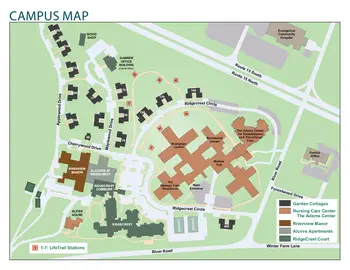 Campus Map of River Woods, Assisted Living, Nursing Home, Independent Living, CCRC, Lewisburg, PA 2