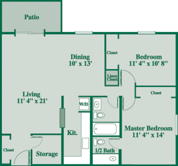 Floorplan of River Woods, Assisted Living, Nursing Home, Independent Living, CCRC, Lewisburg, PA 2