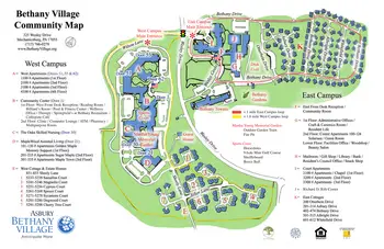 Campus Map of Asbury Bethany Village, Assisted Living, Nursing Home, Independent Living, CCRC, Mechanicsburg, PA 1