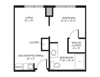 Floorplan of Asbury Bethany Village, Assisted Living, Nursing Home, Independent Living, CCRC, Mechanicsburg, PA 11