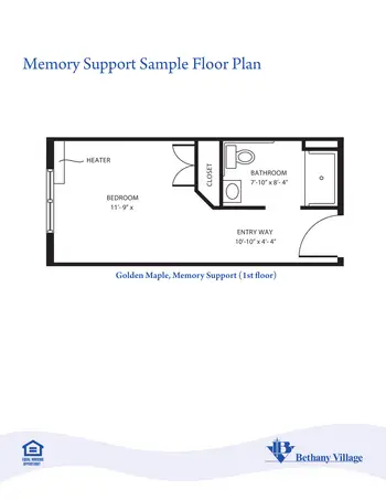 Floorplan of Asbury Bethany Village, Assisted Living, Nursing Home, Independent Living, CCRC, Mechanicsburg, PA 17
